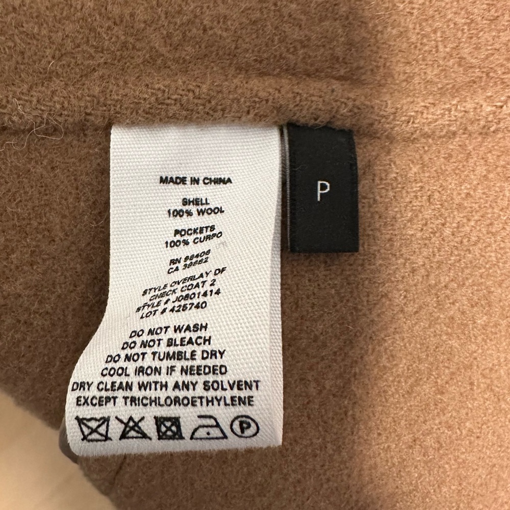 Theory Overlay Check Df Double Face Wool Coat Cam… - image 4